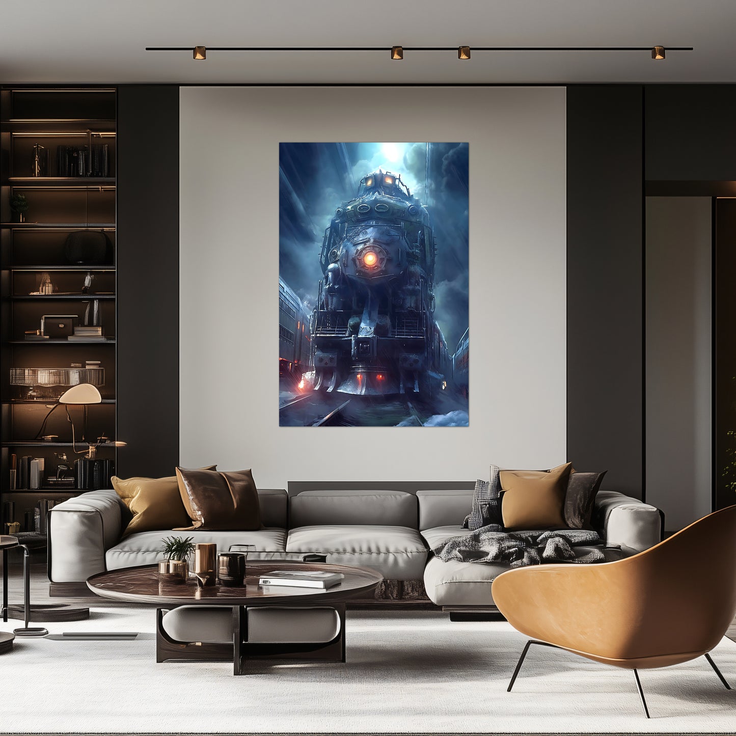 Post-Apocalyptic Train Poster – Winterborn Thunderheart | Awe-Inspiring Wall Art for Sci-Fi & Fantasy Train Enthusiasts | Unique and Exclusive Artwork