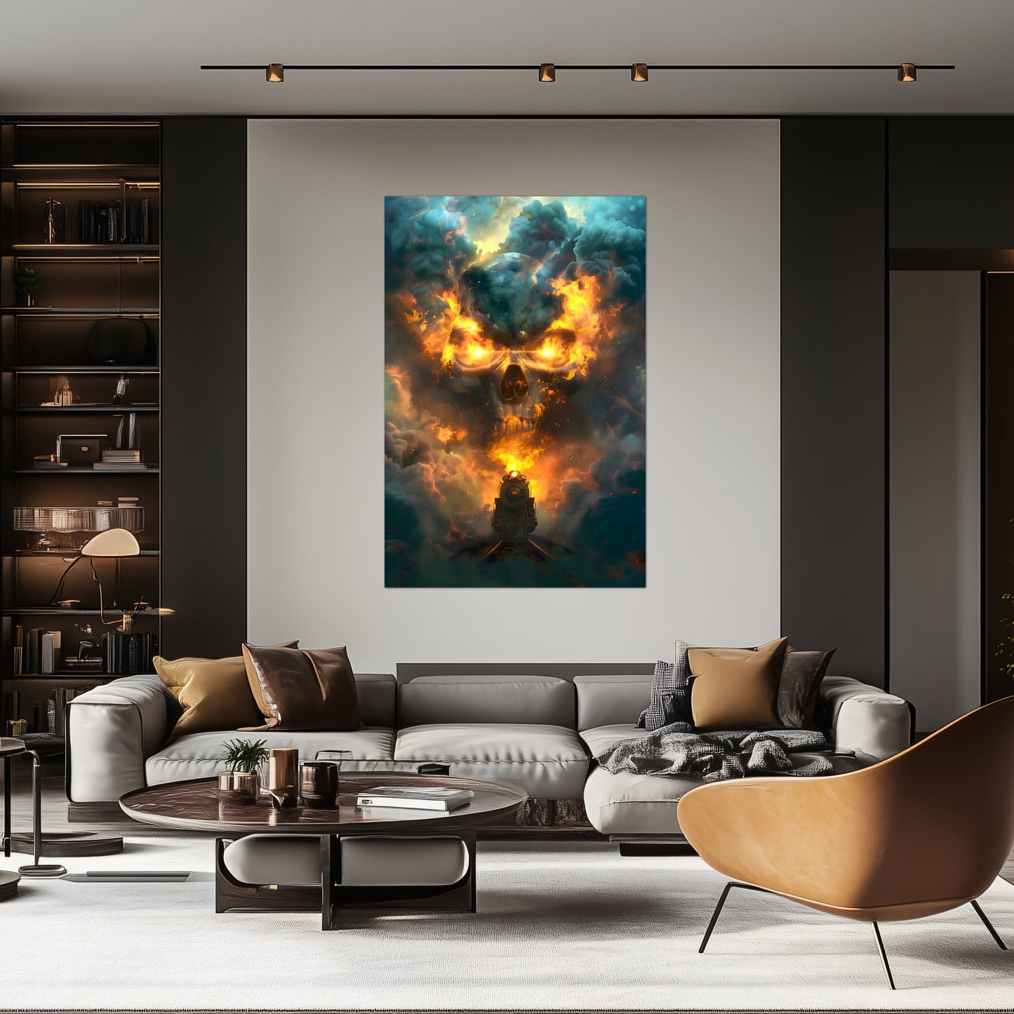 Fantasy Train Poster – Oblivion Express | Awe-Inspiring Wall Art for Sci-Fi & Fantasy Train Enthusiasts | Unique and Exclusive Artwork