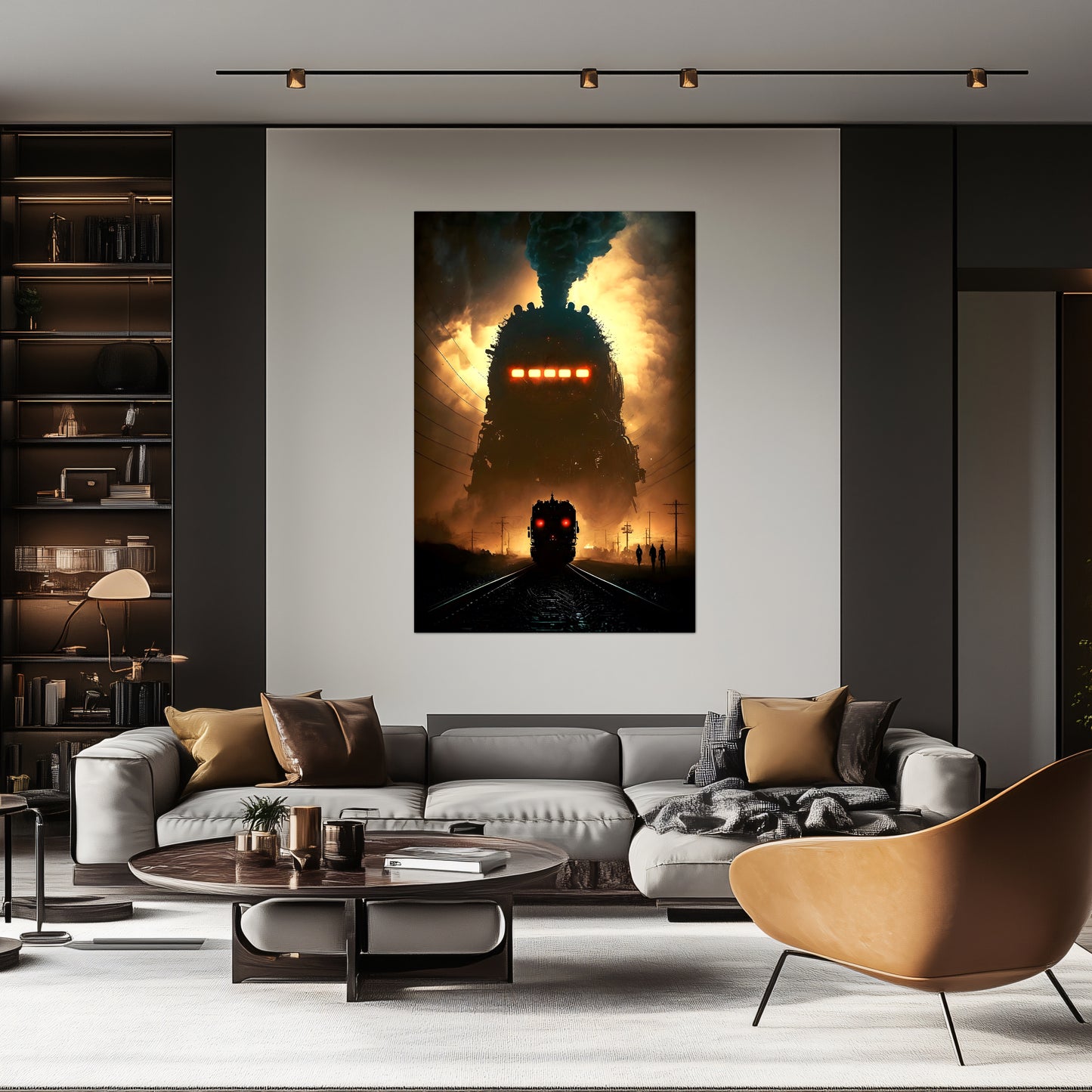 Post-Apocalyptic Train Poster – The Endbringer | Awe-Inspiring Wall Art for Sci-Fi & Fantasy Train Enthusiasts | Unique and Exclusive Artwork