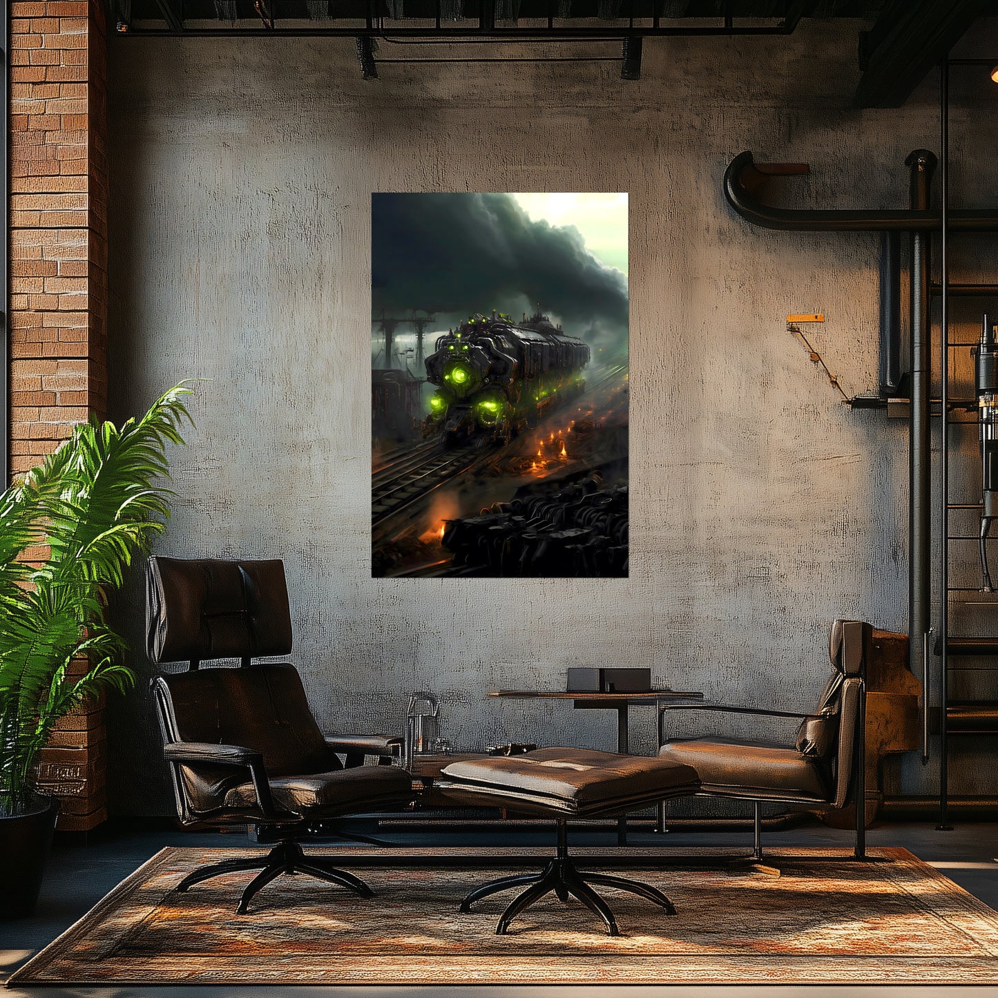 Zombie Train Poster – Dreadcrave Collector | Awe-Inspiring Wall Art for Sci-Fi & Fantasy Train Enthusiasts | Unique and Exclusive Artwork