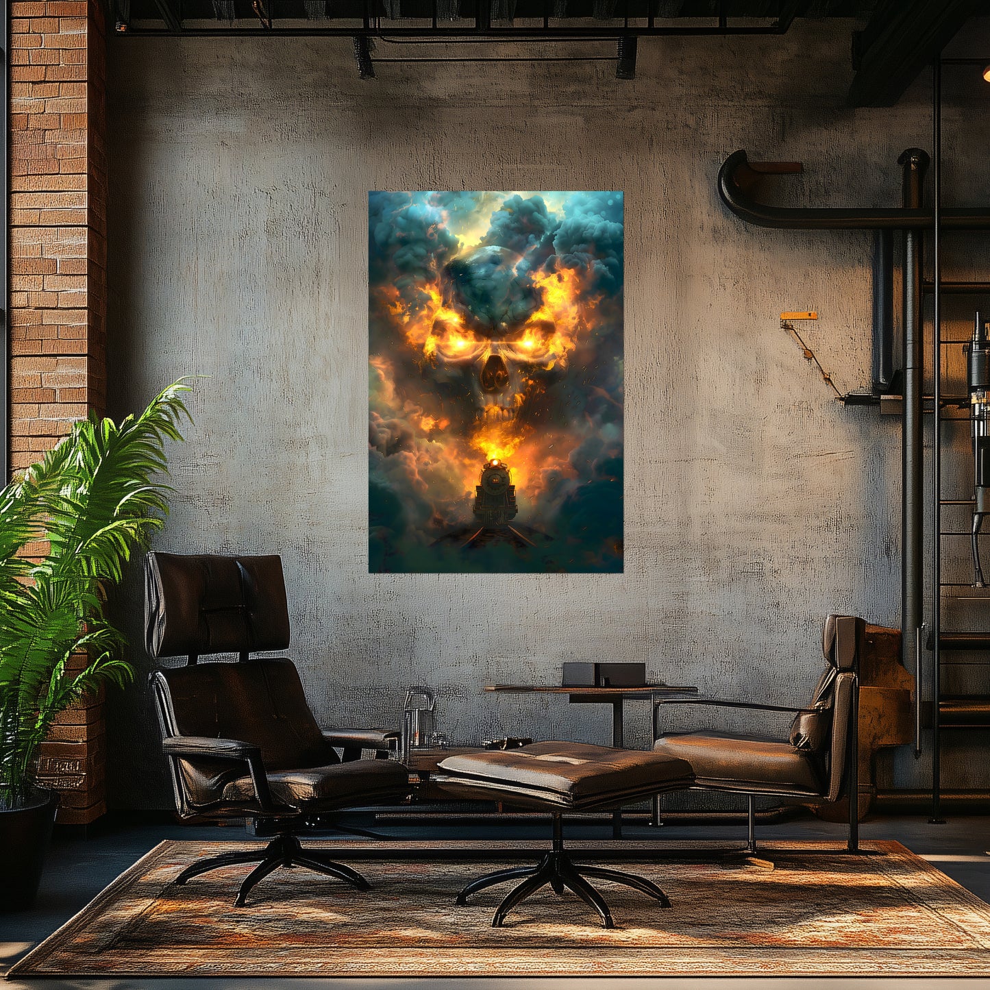 Fantasy Train Poster – Oblivion Express | Awe-Inspiring Wall Art for Sci-Fi & Fantasy Train Enthusiasts | Unique and Exclusive Artwork