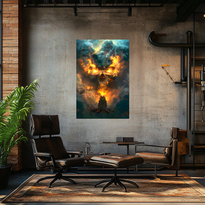 Fantasy Train Poster – Oblivion Express | Awe-Inspiring Wall Art for Sci-Fi & Fantasy Train Enthusiasts | Unique and Exclusive Artwork