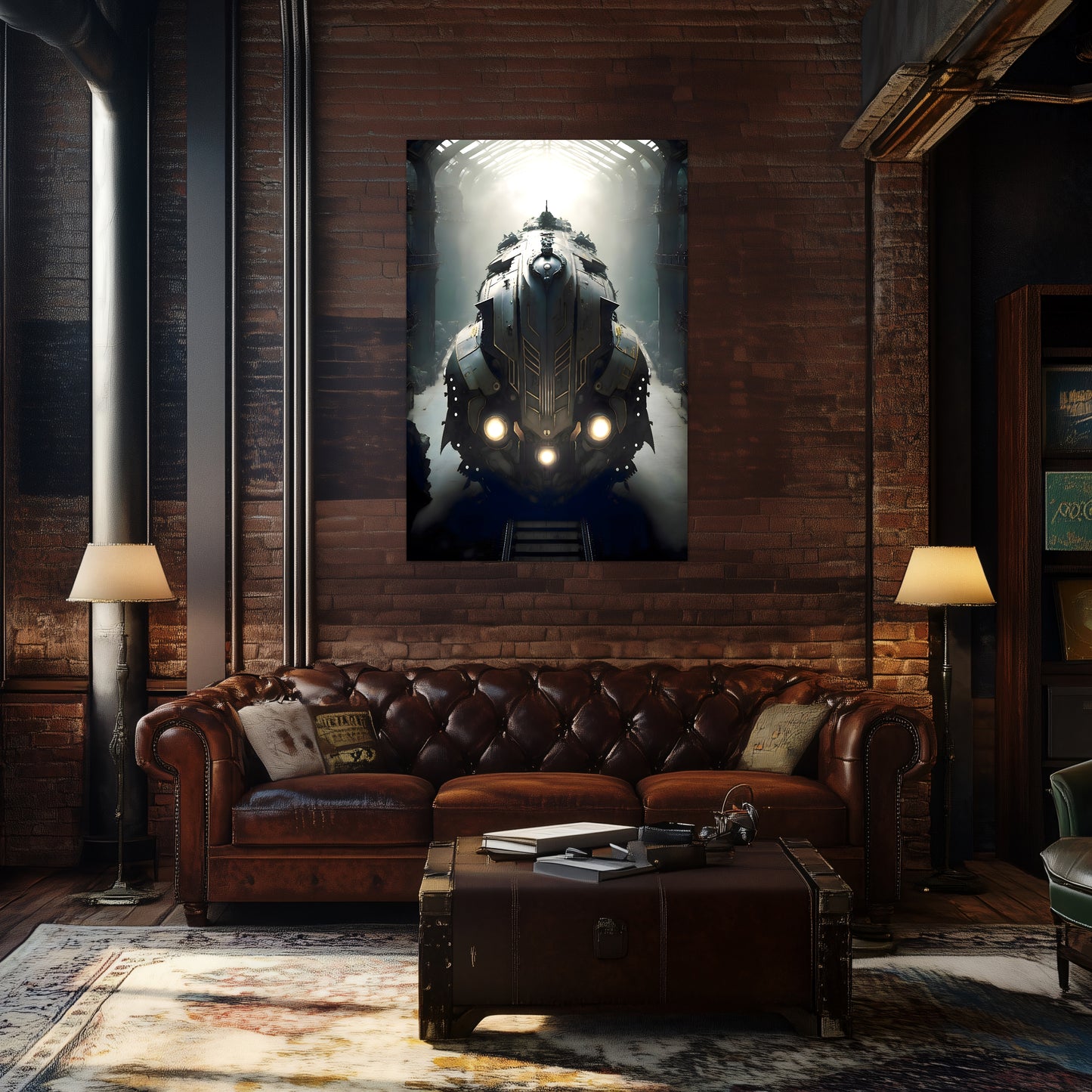 Diesel Train Poster – Chronos Magnus | Awe-Inspiring Wall Art for Sci-Fi & Fantasy Train Enthusiasts | Unique and Exclusive Artwork