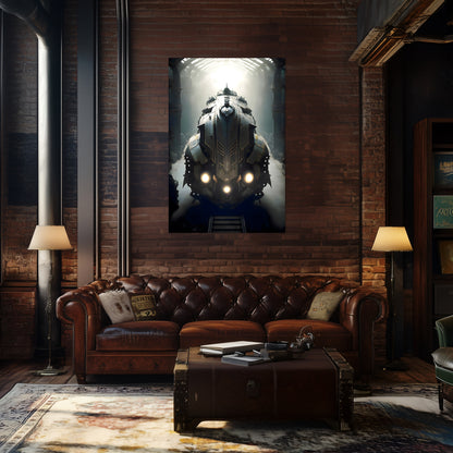 Diesel Train Poster – Chronos Magnus | Awe-Inspiring Wall Art for Sci-Fi & Fantasy Train Enthusiasts | Unique and Exclusive Artwork