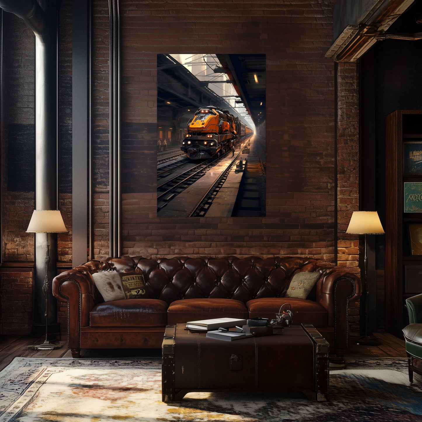 Diesel Train Poster – Blazerush Hauler | Awe-Inspiring Wall Art for Sci-Fi & Fantasy Train Enthusiasts | Unique and Exclusive Artwork