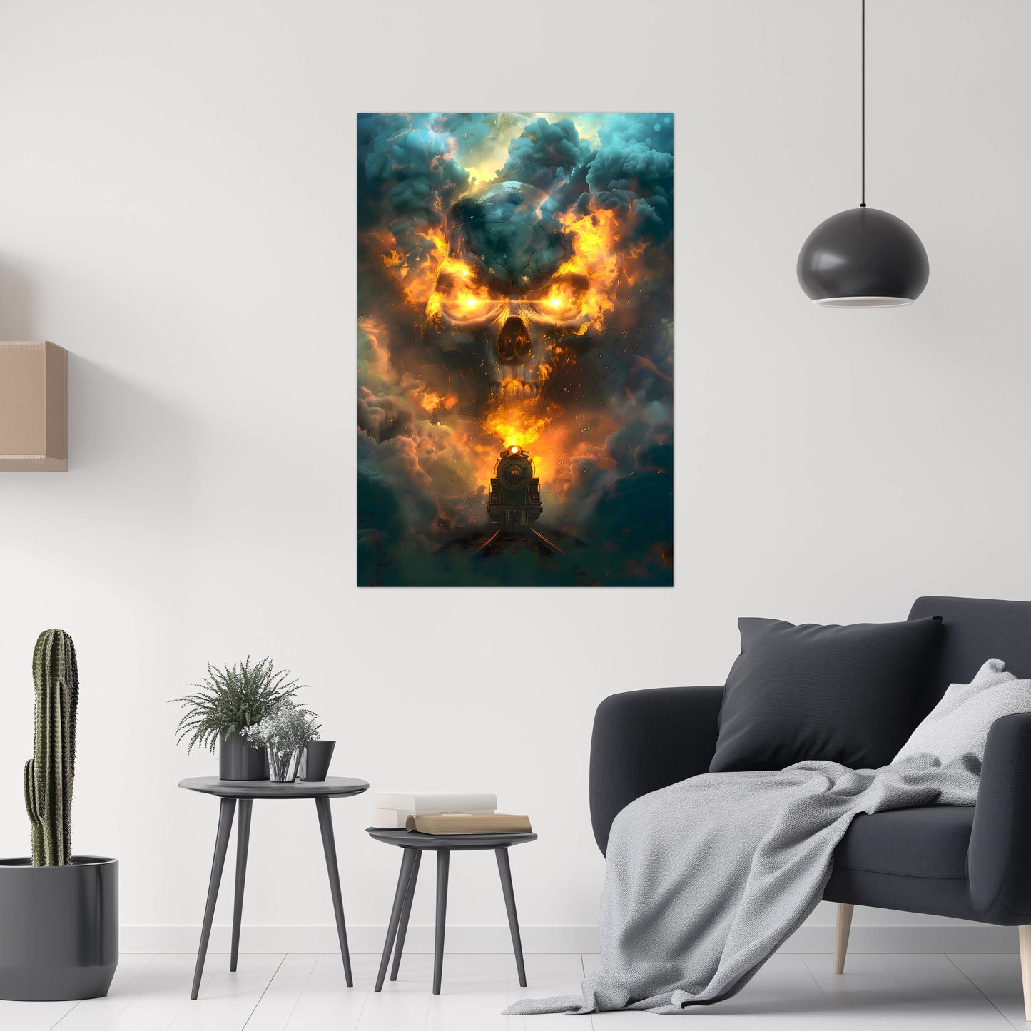 Fantasy Train Poster – Oblivion Express | Awe-Inspiring Wall Art for Sci-Fi & Fantasy Train Enthusiasts | Unique and Exclusive Artwork