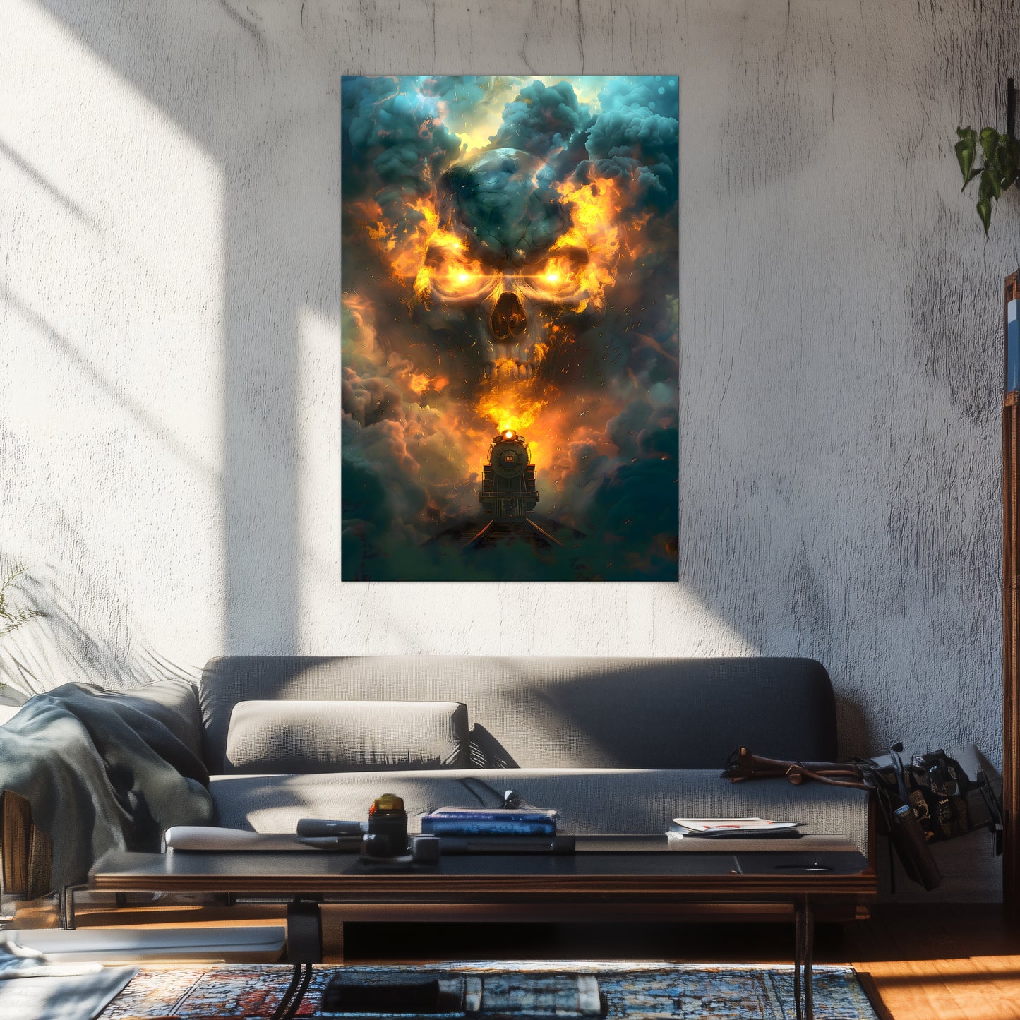 Fantasy Train Poster – Oblivion Express | Awe-Inspiring Wall Art for Sci-Fi & Fantasy Train Enthusiasts | Unique and Exclusive Artwork