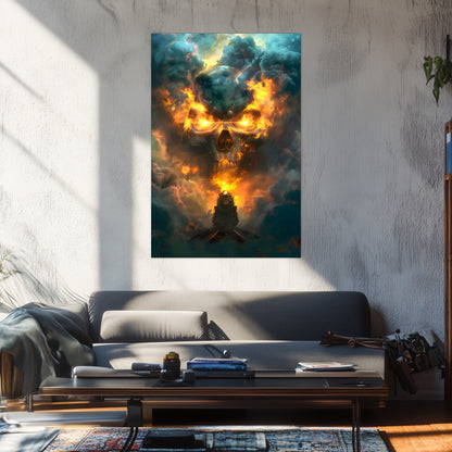 Fantasy Train Poster – Oblivion Express | Awe-Inspiring Wall Art for Sci-Fi & Fantasy Train Enthusiasts | Unique and Exclusive Artwork