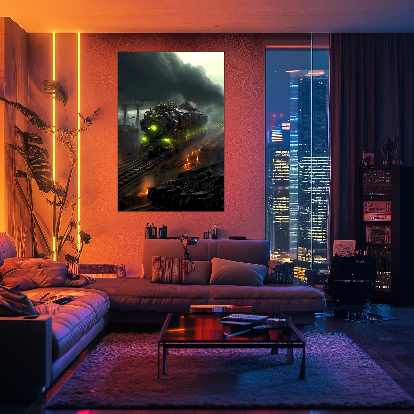 Zombie Train Poster – Dreadcrave Collector | Awe-Inspiring Wall Art for Sci-Fi & Fantasy Train Enthusiasts | Unique and Exclusive Artwork