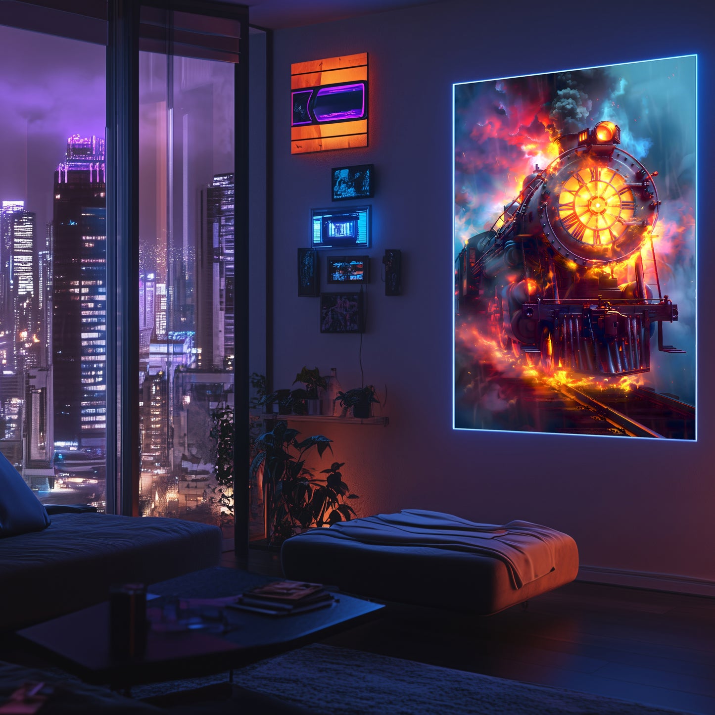 Steampunk Train Poster – Eternal Engine | Awe-Inspiring Wall Art for Sci-Fi & Fantasy Train Enthusiasts | Unique and Exclusive Artwork