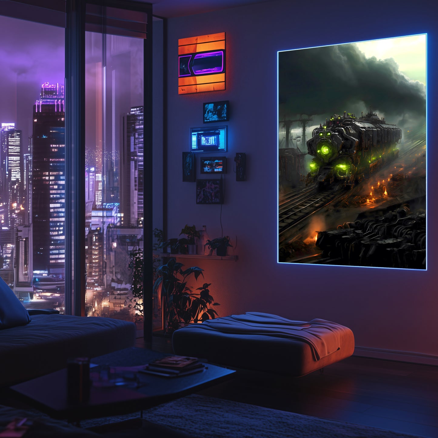 Zombie Train Poster – Dreadcrave Collector | Awe-Inspiring Wall Art for Sci-Fi & Fantasy Train Enthusiasts | Unique and Exclusive Artwork
