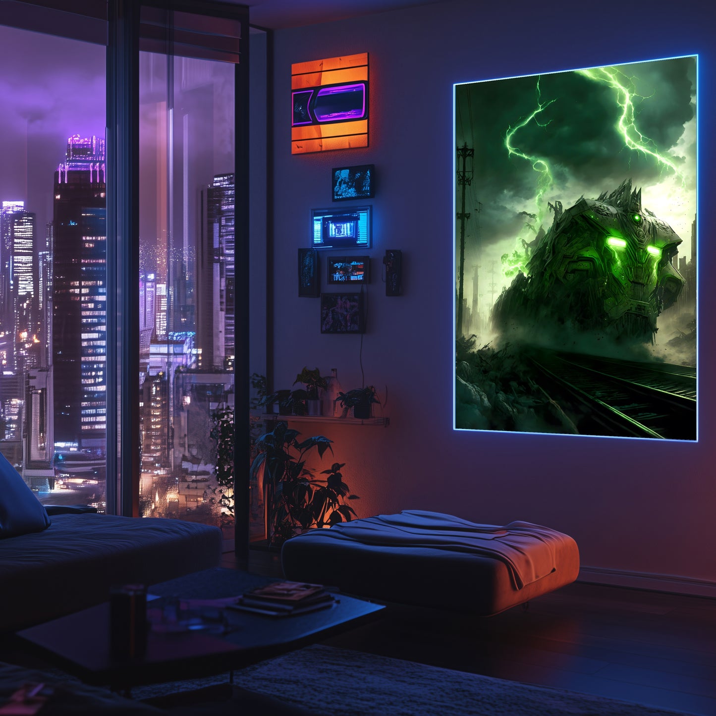 Zombie Train Poster – Wraithstorm Oppressor | Awe-Inspiring Wall Art for Sci-Fi & Fantasy Train Enthusiasts | Unique and Exclusive Artwork