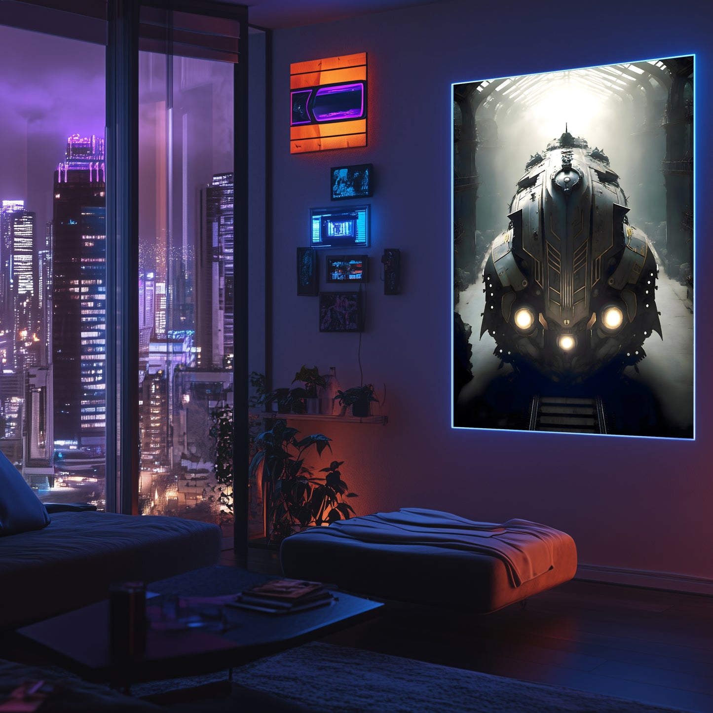Diesel Train Poster – Chronos Magnus | Awe-Inspiring Wall Art for Sci-Fi & Fantasy Train Enthusiasts | Unique and Exclusive Artwork