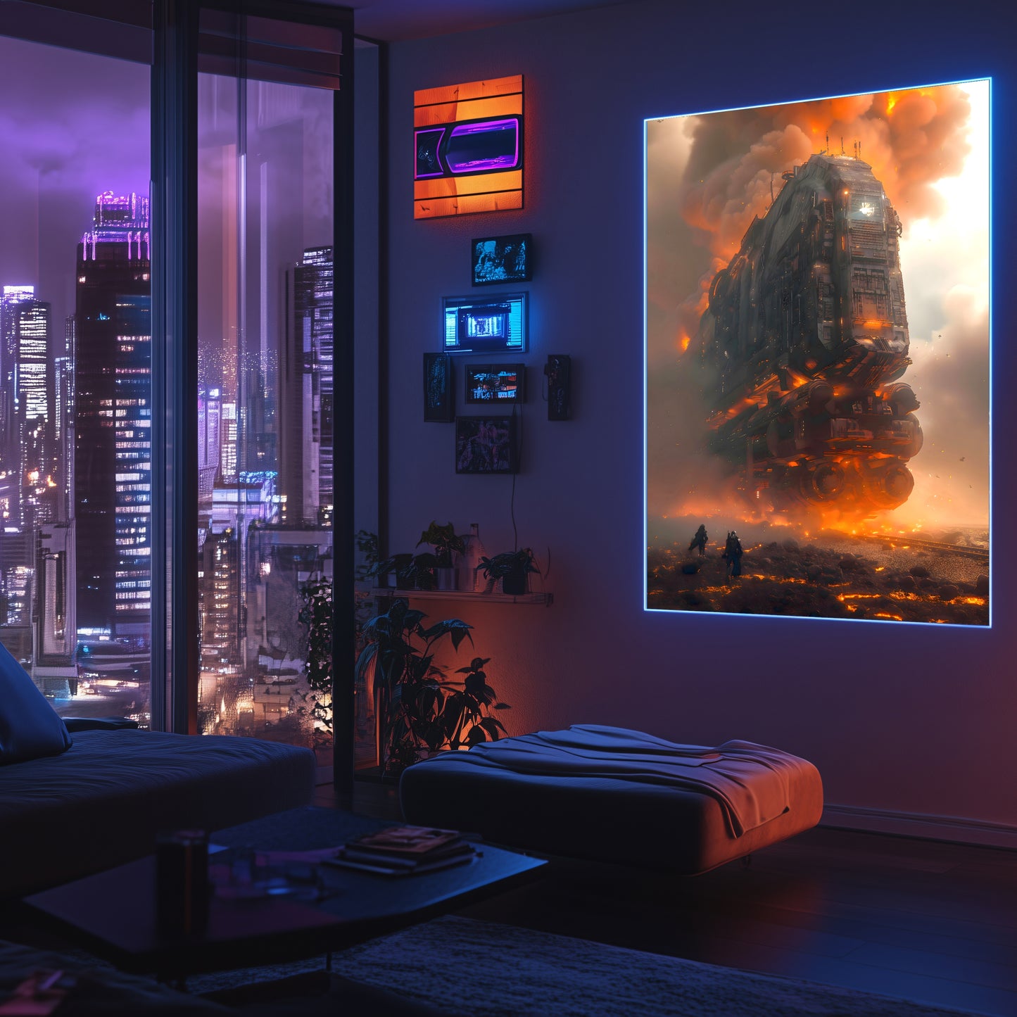 Wasteland Train Poster – Exodus Beta | Awe-Inspiring Wall Art for Sci-Fi & Fantasy Train Enthusiasts | Unique and Exclusive Artwork