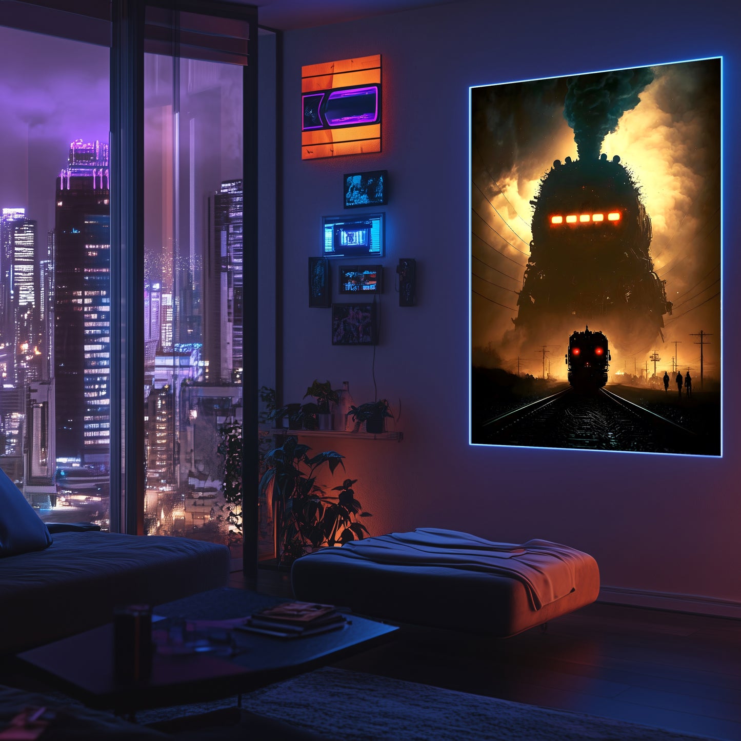 Post-Apocalyptic Train Poster – The Endbringer | Awe-Inspiring Wall Art for Sci-Fi & Fantasy Train Enthusiasts | Unique and Exclusive Artwork
