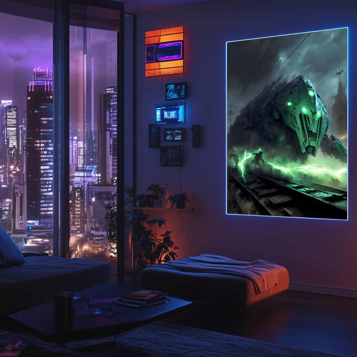 Zombie Train Poster – Darkclad Adjudicator | Awe-Inspiring Wall Art for Sci-Fi & Fantasy Train Enthusiasts | Unique and Exclusive Artwork