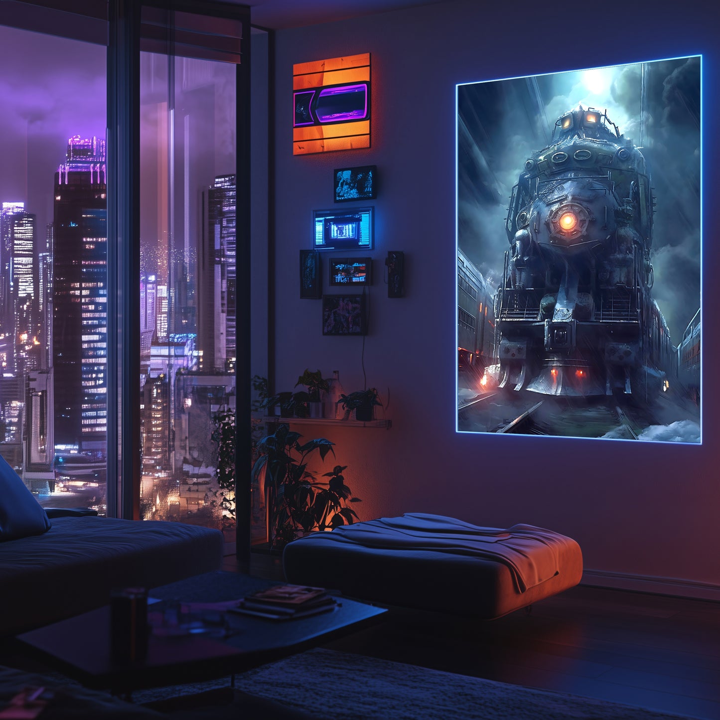 Post-Apocalyptic Train Poster – Winterborn Thunderheart | Awe-Inspiring Wall Art for Sci-Fi & Fantasy Train Enthusiasts | Unique and Exclusive Artwork