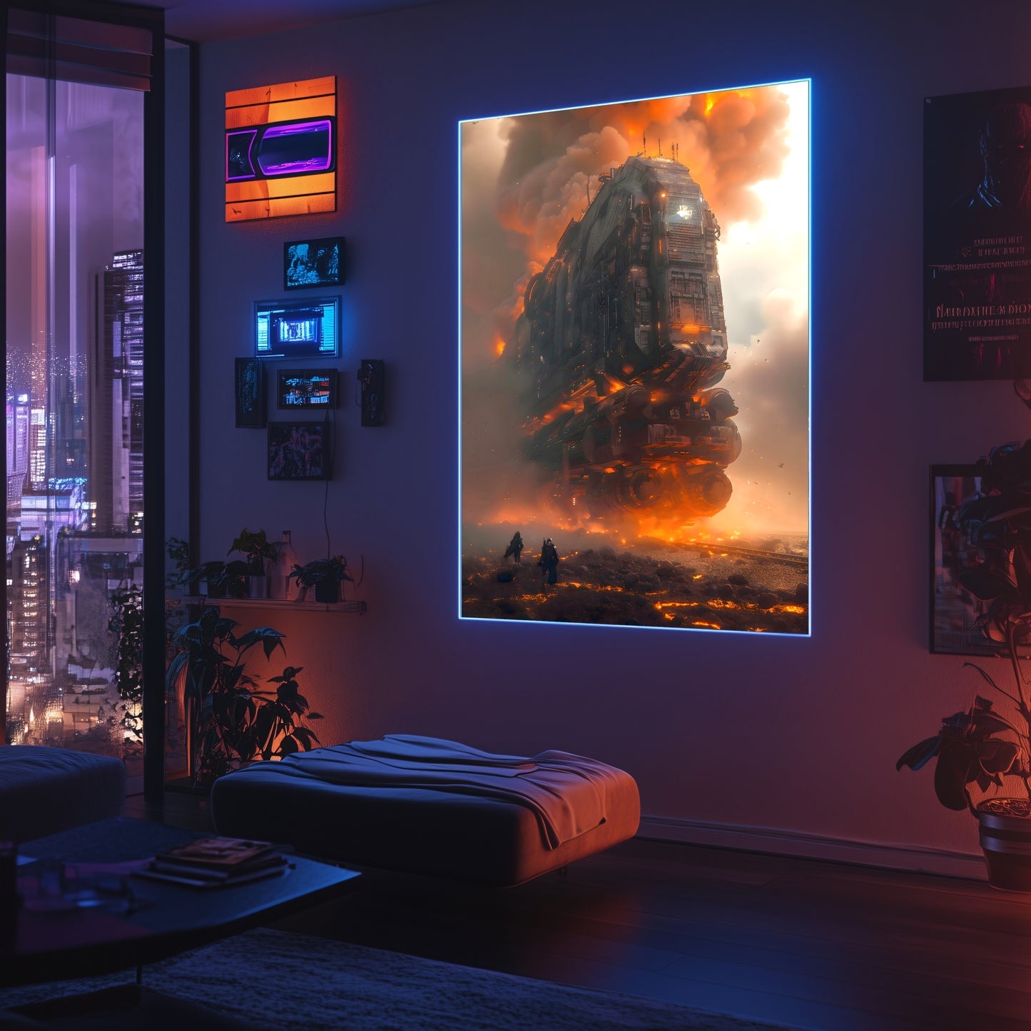Wasteland Train Poster – Exodus Beta | Awe-Inspiring Wall Art for Sci-Fi & Fantasy Train Enthusiasts | Unique and Exclusive Artwork