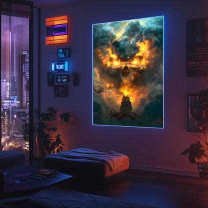 Fantasy Train Poster – Oblivion Express | Awe-Inspiring Wall Art for Sci-Fi & Fantasy Train Enthusiasts | Unique and Exclusive Artwork