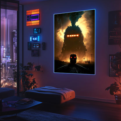 Post-Apocalyptic Train Poster – The Endbringer | Awe-Inspiring Wall Art for Sci-Fi & Fantasy Train Enthusiasts | Unique and Exclusive Artwork