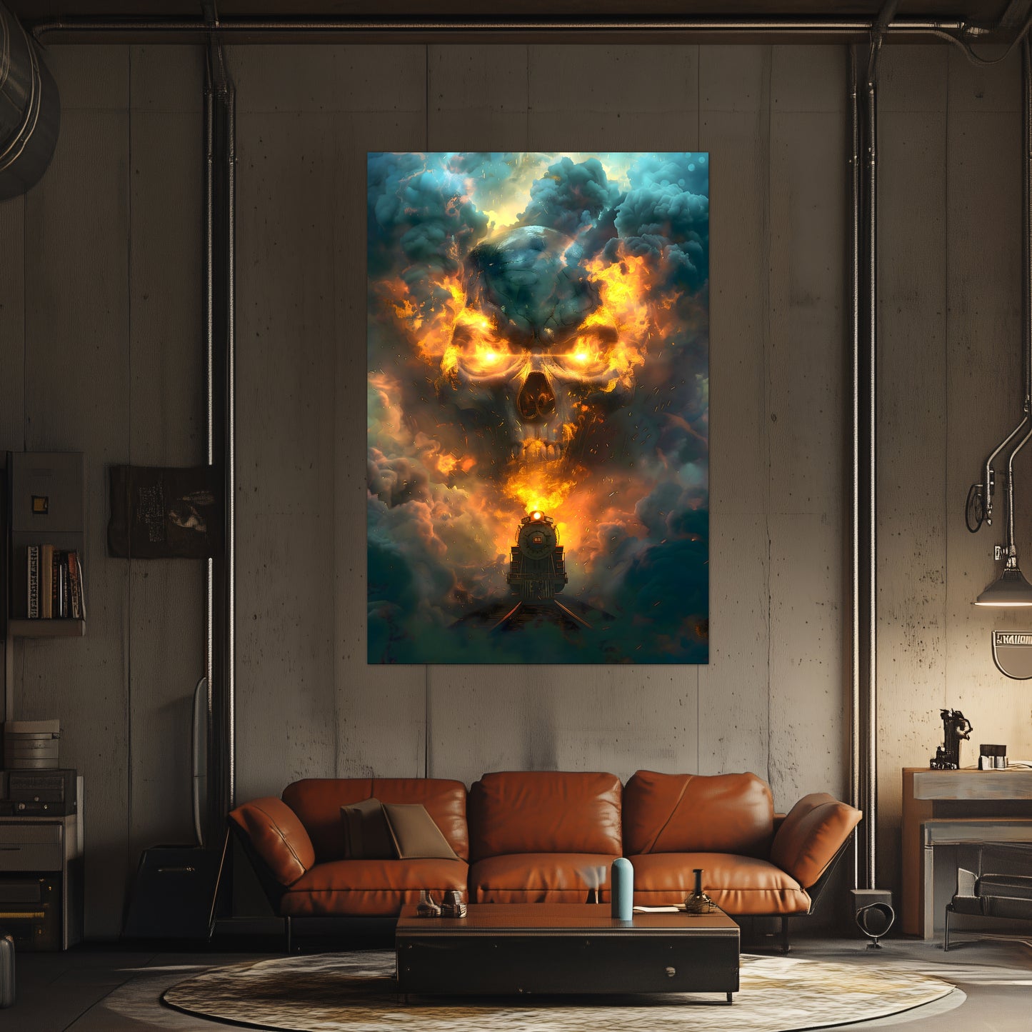 Fantasy Train Poster – Oblivion Express | Awe-Inspiring Wall Art for Sci-Fi & Fantasy Train Enthusiasts | Unique and Exclusive Artwork