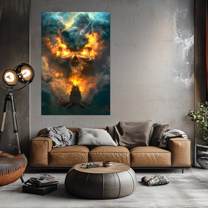 Fantasy Train Poster – Oblivion Express | Awe-Inspiring Wall Art for Sci-Fi & Fantasy Train Enthusiasts | Unique and Exclusive Artwork