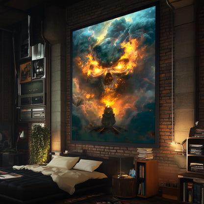 Fantasy Train Poster – Oblivion Express | Awe-Inspiring Wall Art for Sci-Fi & Fantasy Train Enthusiasts | Unique and Exclusive Artwork