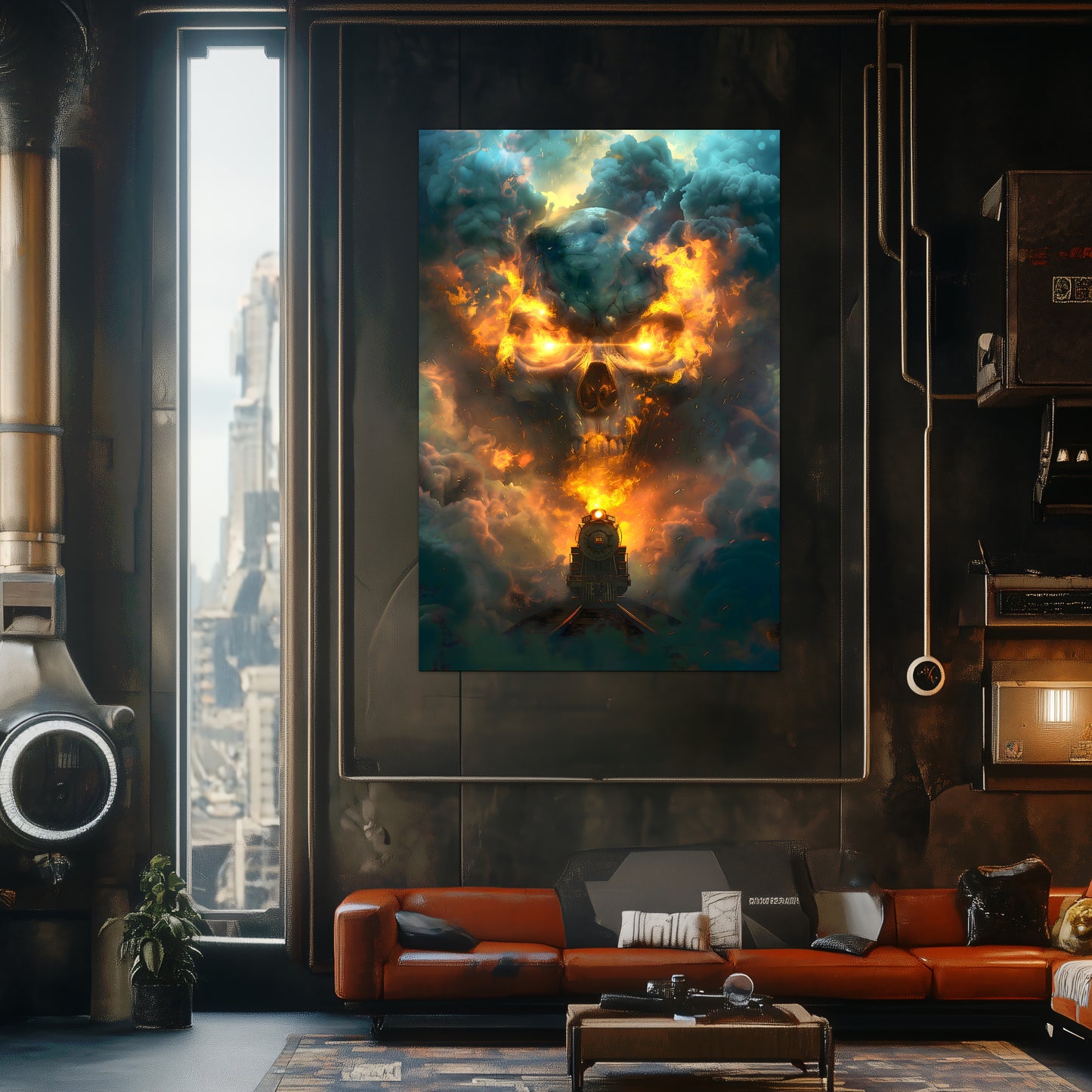Fantasy Train Poster – Oblivion Express | Awe-Inspiring Wall Art for Sci-Fi & Fantasy Train Enthusiasts | Unique and Exclusive Artwork