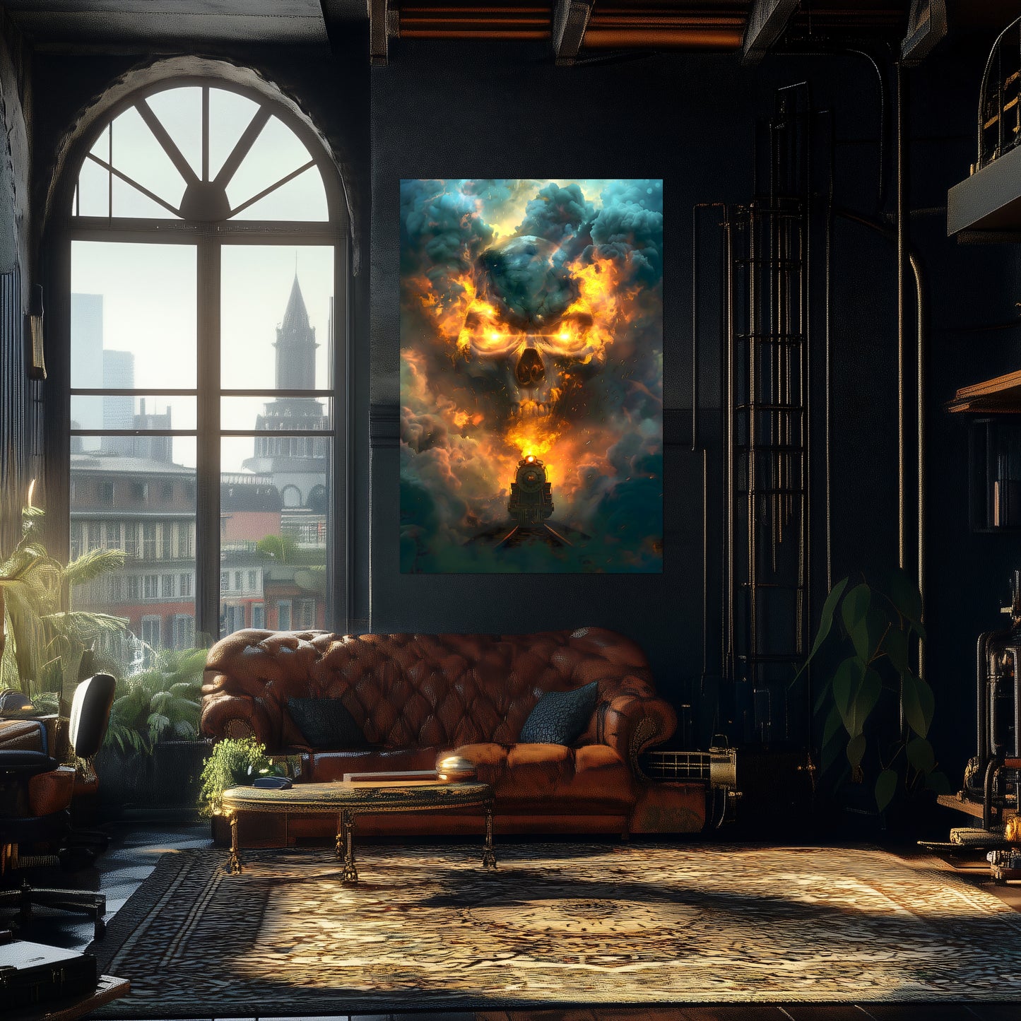 Fantasy Train Poster – Oblivion Express | Awe-Inspiring Wall Art for Sci-Fi & Fantasy Train Enthusiasts | Unique and Exclusive Artwork