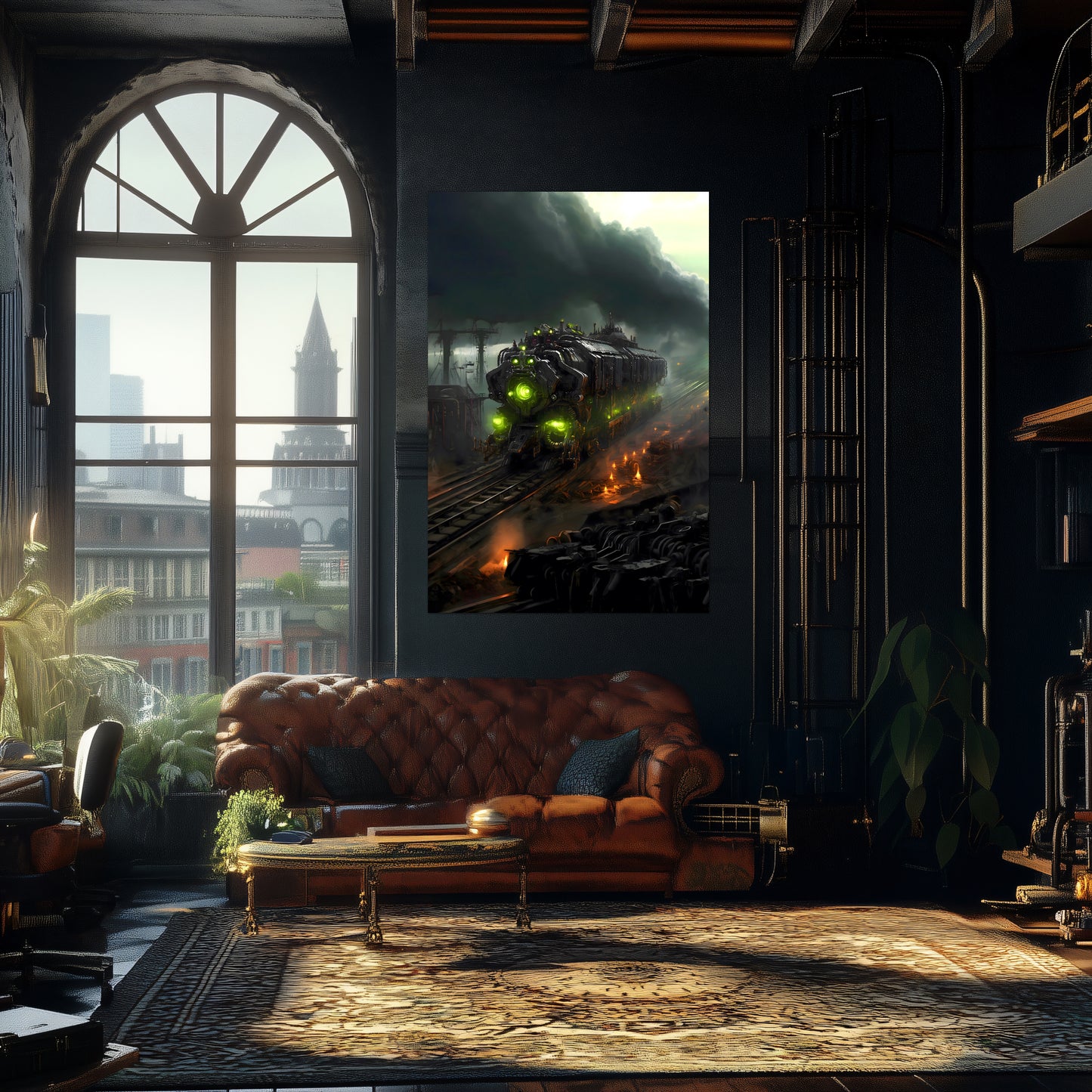 Zombie Train Poster – Dreadcrave Collector | Awe-Inspiring Wall Art for Sci-Fi & Fantasy Train Enthusiasts | Unique and Exclusive Artwork