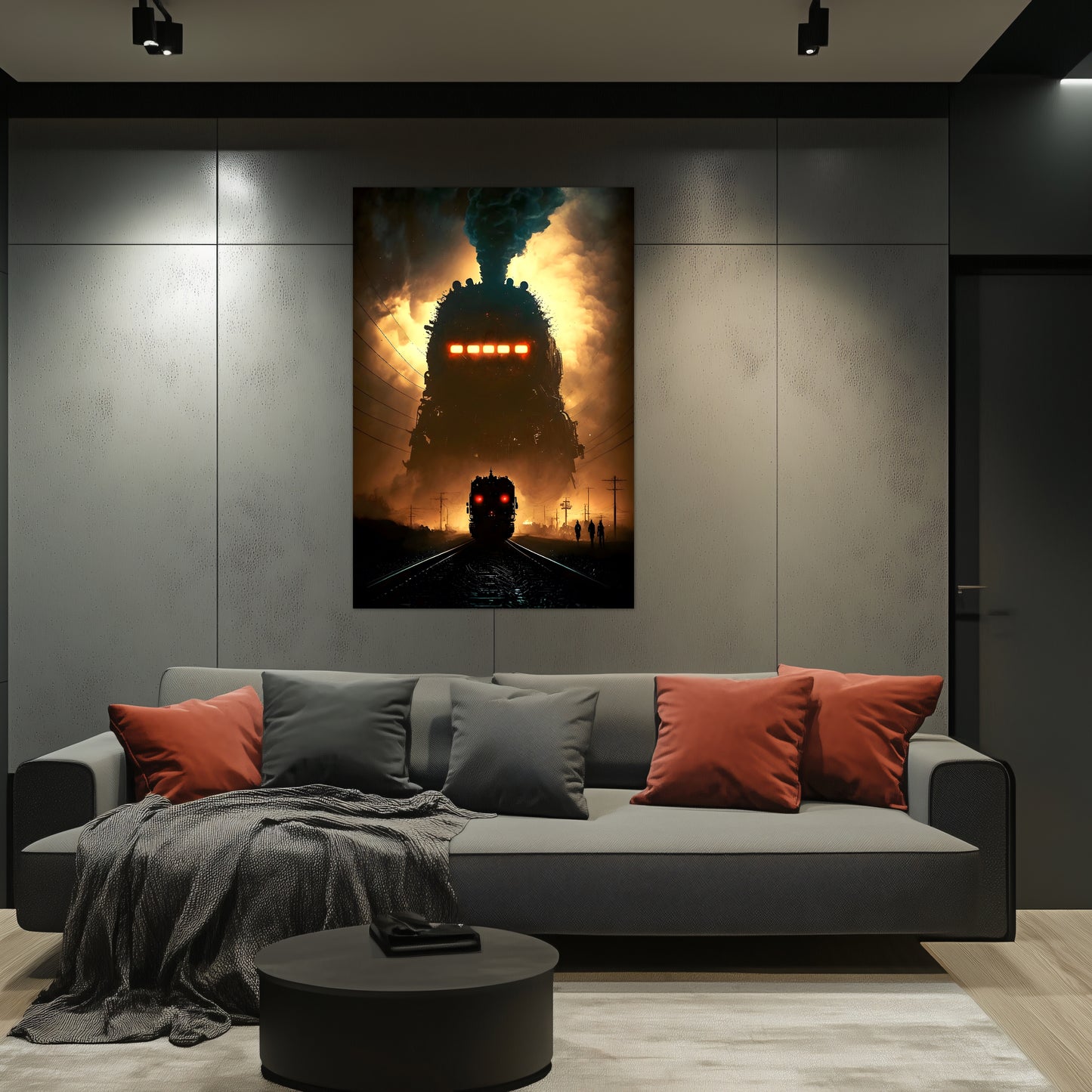 Post-Apocalyptic Train Poster – The Endbringer | Awe-Inspiring Wall Art for Sci-Fi & Fantasy Train Enthusiasts | Unique and Exclusive Artwork