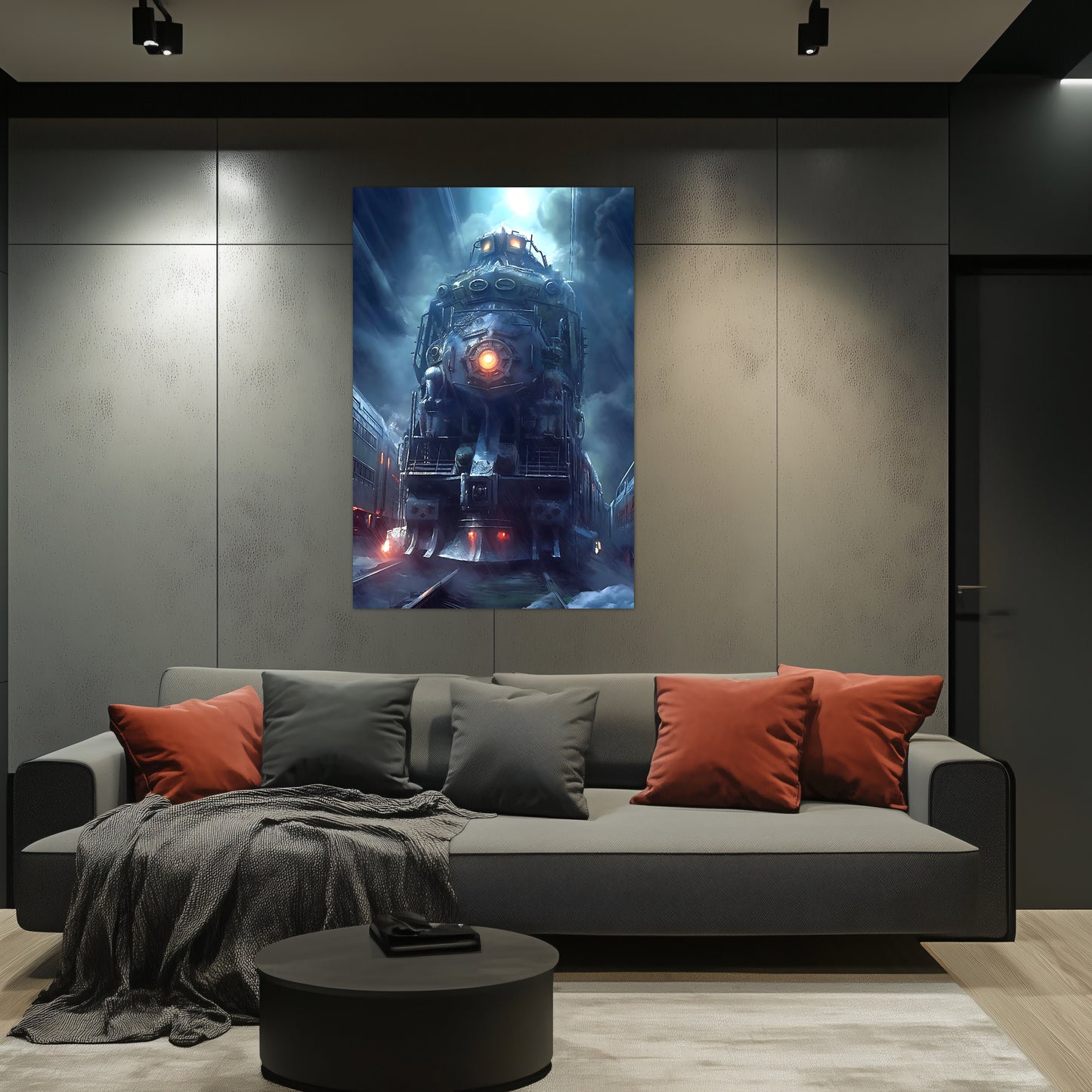 Post-Apocalyptic Train Poster – Winterborn Thunderheart | Awe-Inspiring Wall Art for Sci-Fi & Fantasy Train Enthusiasts | Unique and Exclusive Artwork