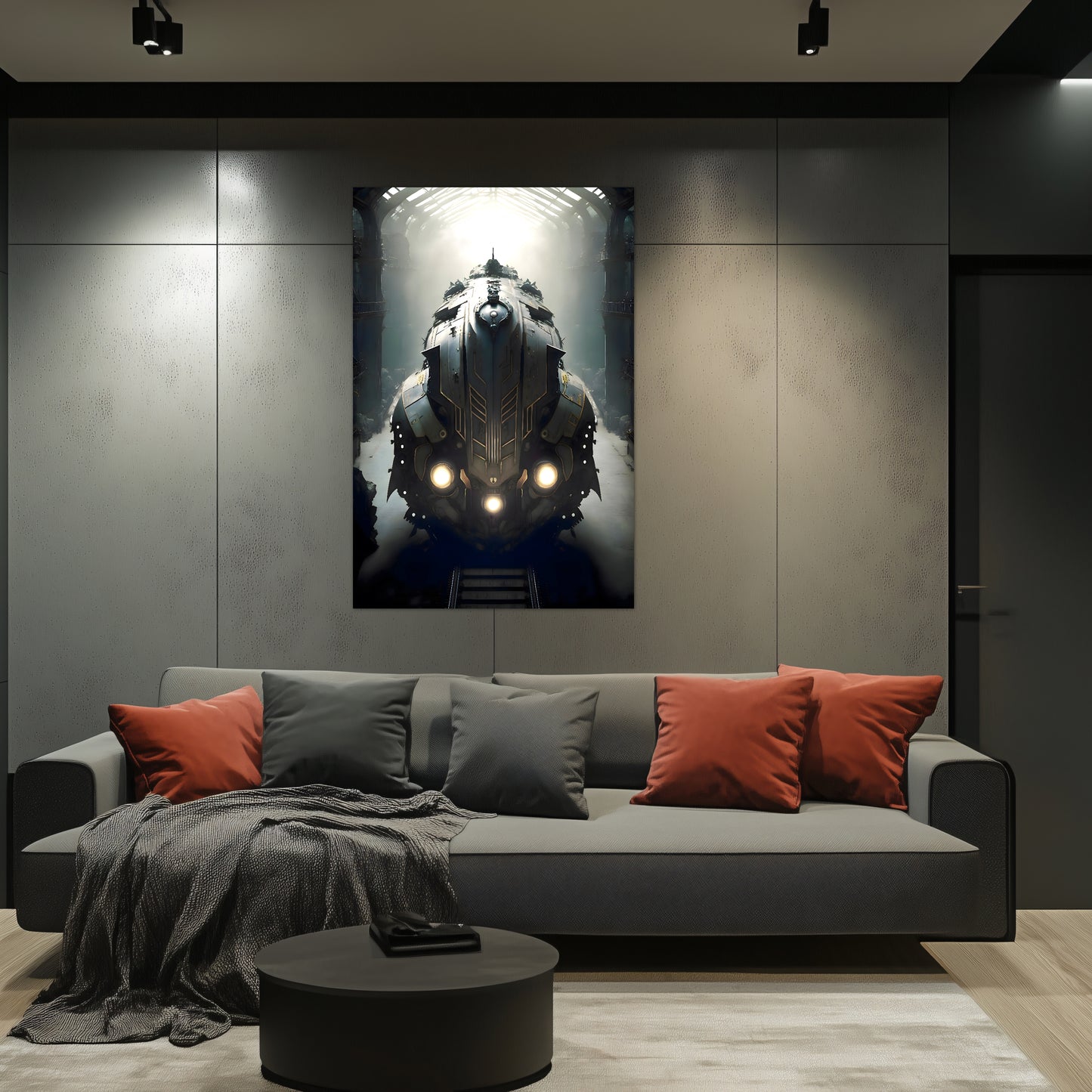Diesel Train Poster – Chronos Magnus | Awe-Inspiring Wall Art for Sci-Fi & Fantasy Train Enthusiasts | Unique and Exclusive Artwork