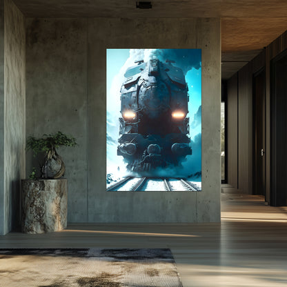 Diesel Train Poster – Stormbreaker Ironclad | Awe-Inspiring Wall Art for Sci-Fi & Fantasy Train Enthusiasts | Unique and Exclusive Artwork
