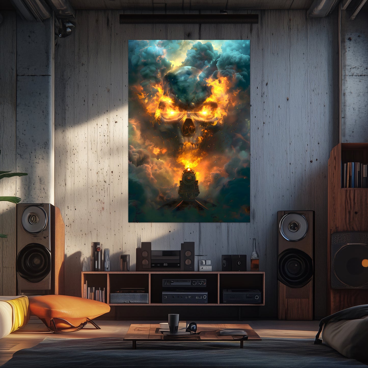 Fantasy Train Poster – Oblivion Express | Awe-Inspiring Wall Art for Sci-Fi & Fantasy Train Enthusiasts | Unique and Exclusive Artwork