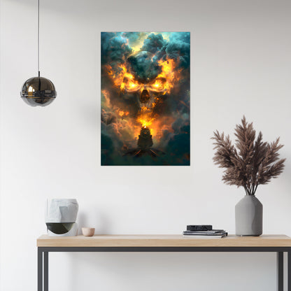 Fantasy Train Poster – Oblivion Express | Awe-Inspiring Wall Art for Sci-Fi & Fantasy Train Enthusiasts | Unique and Exclusive Artwork