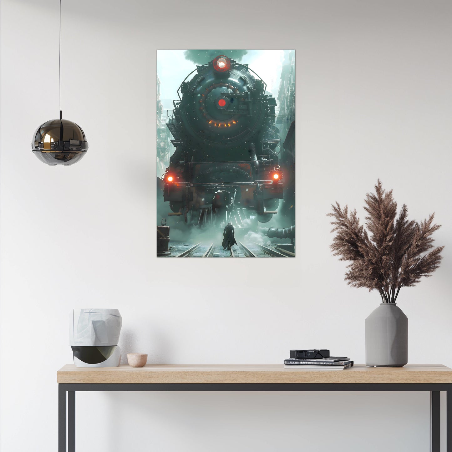 Dystopia Train Poster – Iron Predator | Awe-Inspiring Wall Art for Sci-Fi & Fantasy Train Enthusiasts | Unique and Exclusive Artwork