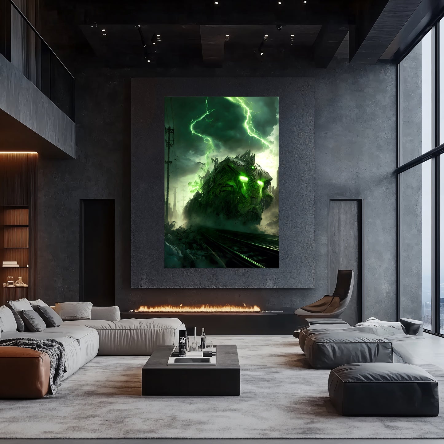 Zombie Train Poster – Wraithstorm Oppressor | Awe-Inspiring Wall Art for Sci-Fi & Fantasy Train Enthusiasts | Unique and Exclusive Artwork