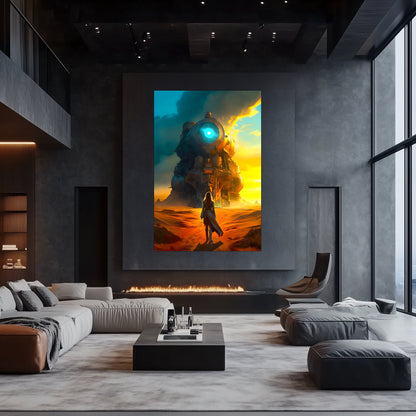 Steampunk Train Poster – Lost Ark | Awe-Inspiring Wall Art for Sci-Fi & Fantasy Train Enthusiasts | Unique and Exclusive Artwork
