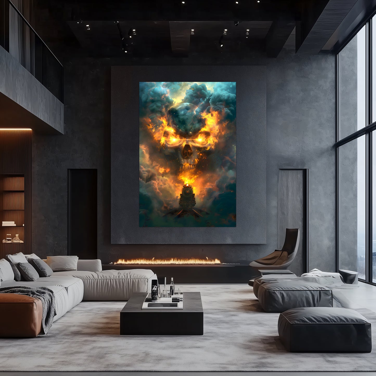 Fantasy Train Poster – Oblivion Express | Awe-Inspiring Wall Art for Sci-Fi & Fantasy Train Enthusiasts | Unique and Exclusive Artwork