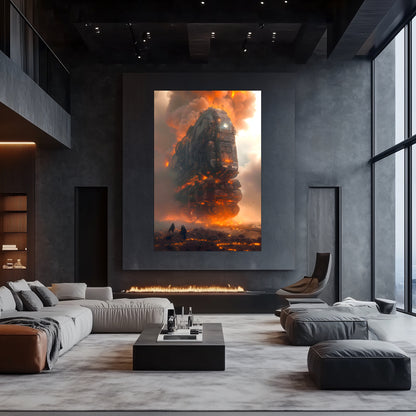 Wasteland Train Poster – Exodus Beta | Awe-Inspiring Wall Art for Sci-Fi & Fantasy Train Enthusiasts | Unique and Exclusive Artwork