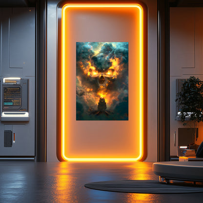 Fantasy Train Poster – Oblivion Express | Awe-Inspiring Wall Art for Sci-Fi & Fantasy Train Enthusiasts | Unique and Exclusive Artwork