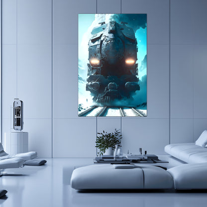 Diesel Train Poster – Stormbreaker Ironclad | Awe-Inspiring Wall Art for Sci-Fi & Fantasy Train Enthusiasts | Unique and Exclusive Artwork