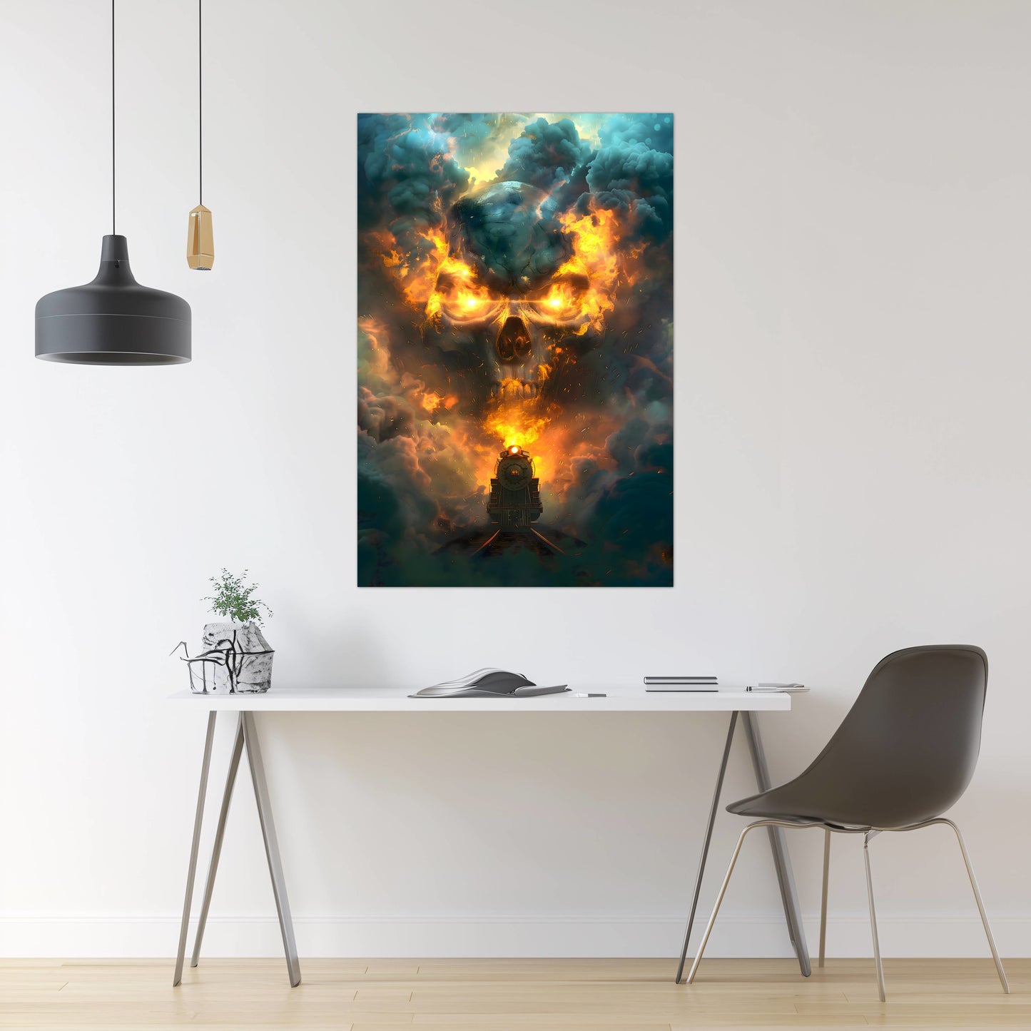 Fantasy Train Poster – Oblivion Express | Awe-Inspiring Wall Art for Sci-Fi & Fantasy Train Enthusiasts | Unique and Exclusive Artwork