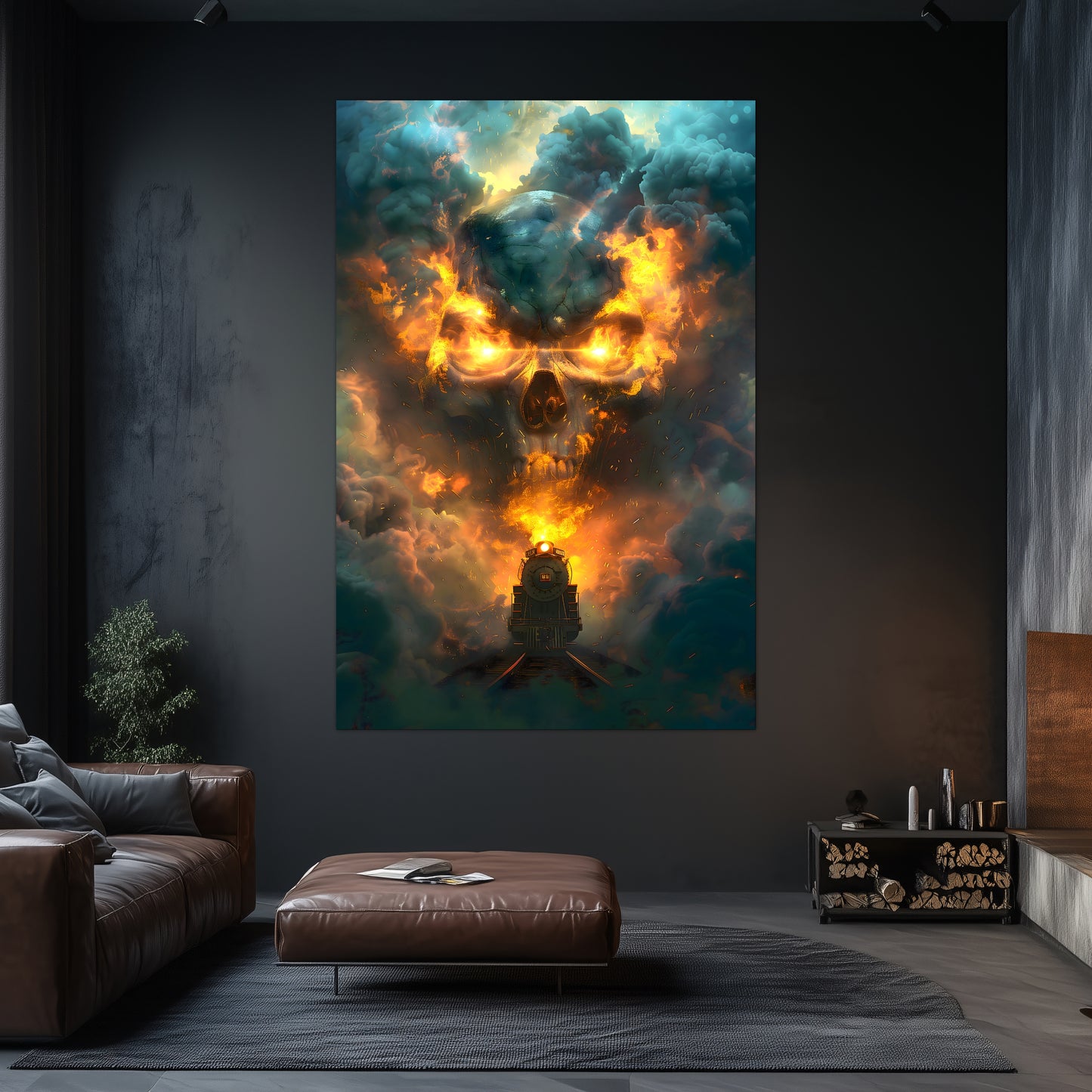 Fantasy Train Poster – Oblivion Express | Awe-Inspiring Wall Art for Sci-Fi & Fantasy Train Enthusiasts | Unique and Exclusive Artwork
