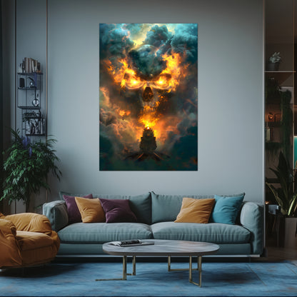 Fantasy Train Poster – Oblivion Express | Awe-Inspiring Wall Art for Sci-Fi & Fantasy Train Enthusiasts | Unique and Exclusive Artwork