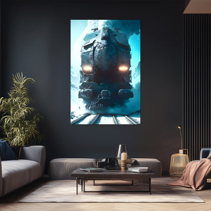 Diesel Train Poster – Stormbreaker Ironclad | Awe-Inspiring Wall Art for Sci-Fi & Fantasy Train Enthusiasts | Unique and Exclusive Artwork
