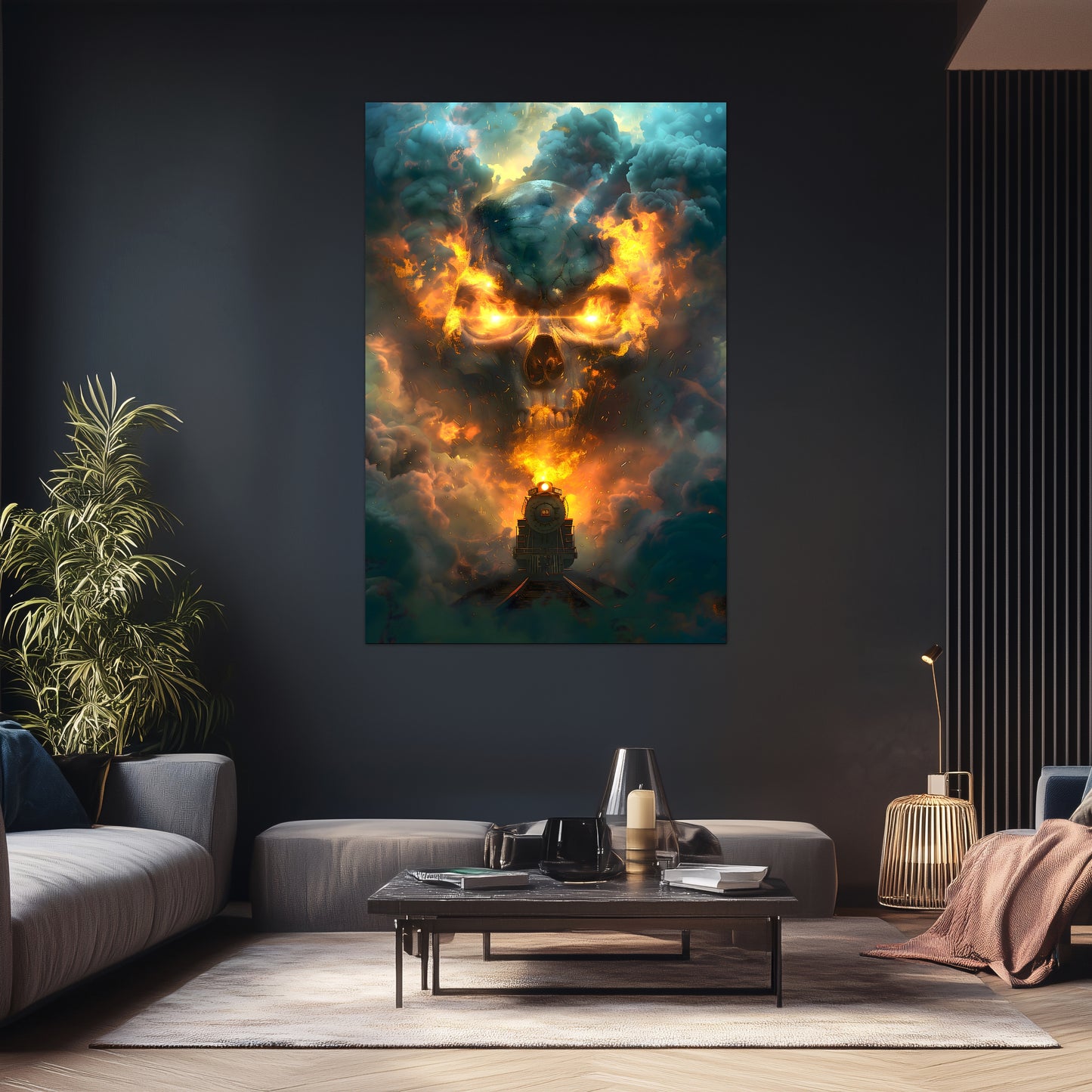 Fantasy Train Poster – Oblivion Express | Awe-Inspiring Wall Art for Sci-Fi & Fantasy Train Enthusiasts | Unique and Exclusive Artwork