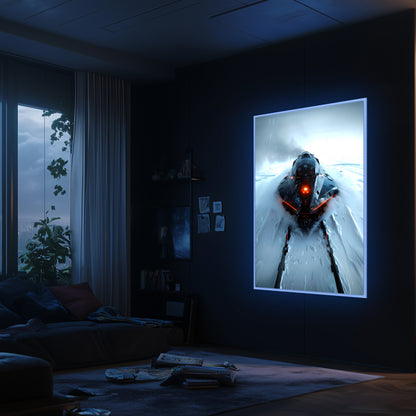 Cyberpunk Train Poster – The Demon's Dagger | Awe-Inspiring Wall Art for Sci-Fi & Fantasy Train Enthusiasts | Unique and Exclusive Artwork