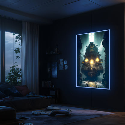 Diesel Train Poster – Tempus Imperator | Awe-Inspiring Wall Art for Sci-Fi & Fantasy Train Enthusiasts | Unique and Exclusive Artwork